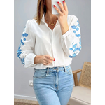 chemise Elba manches brodées
