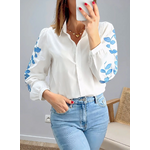 chemise Elba avec broderies sur les manches