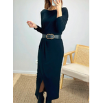 robe longue en coton noire Sarah