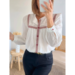 blouse avec broderies Flavia