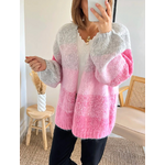gilet rose et gris Abel