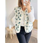 gilet sherpa fleuri Simon