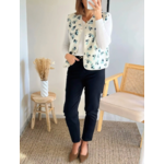 gilet fleuri sans manches Simon