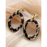 boucles d'oreilles léopard