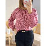 blouse fleurie Amalia rose