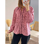 blouse rose Amalia liserets brodés bordeaux