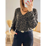 pull fin et doux léopard Marlon