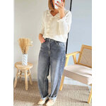 gilet Elly beige et jean gris Soan