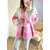 le gilet abel rose -1
