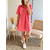 Robe Tessa rouge en jean