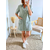 robe courte Tessa en jean kaki