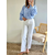 jean femme Walter blanc wide leg