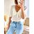 blouse Babeth ecru manches courtes