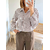 chemise rayée oversize marron Manon