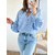 blouse femme bleue Paola à rayures