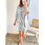 robe Vicky en denim rayé