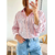 chemise rose rayée femme Anette