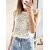 top sans manches Esmée beige femme