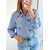 chemise Clarisse rayée et brodée