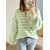 pull rayé femme Léonard avec boutons forme coeurs