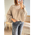 pull femme manches chauve-souris taupe Jody