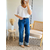 jean bleu femme Léon coupe wide leg