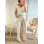 pantalon femme beige large Elouan