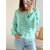 pull dos croisé vert menthe Ethan