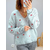 pull fin gris motifs papillons BIrdy