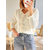 gilet beige avec volants Elly