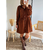 robe Asma camel en velours