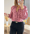 blouse Amalia rose imprimée