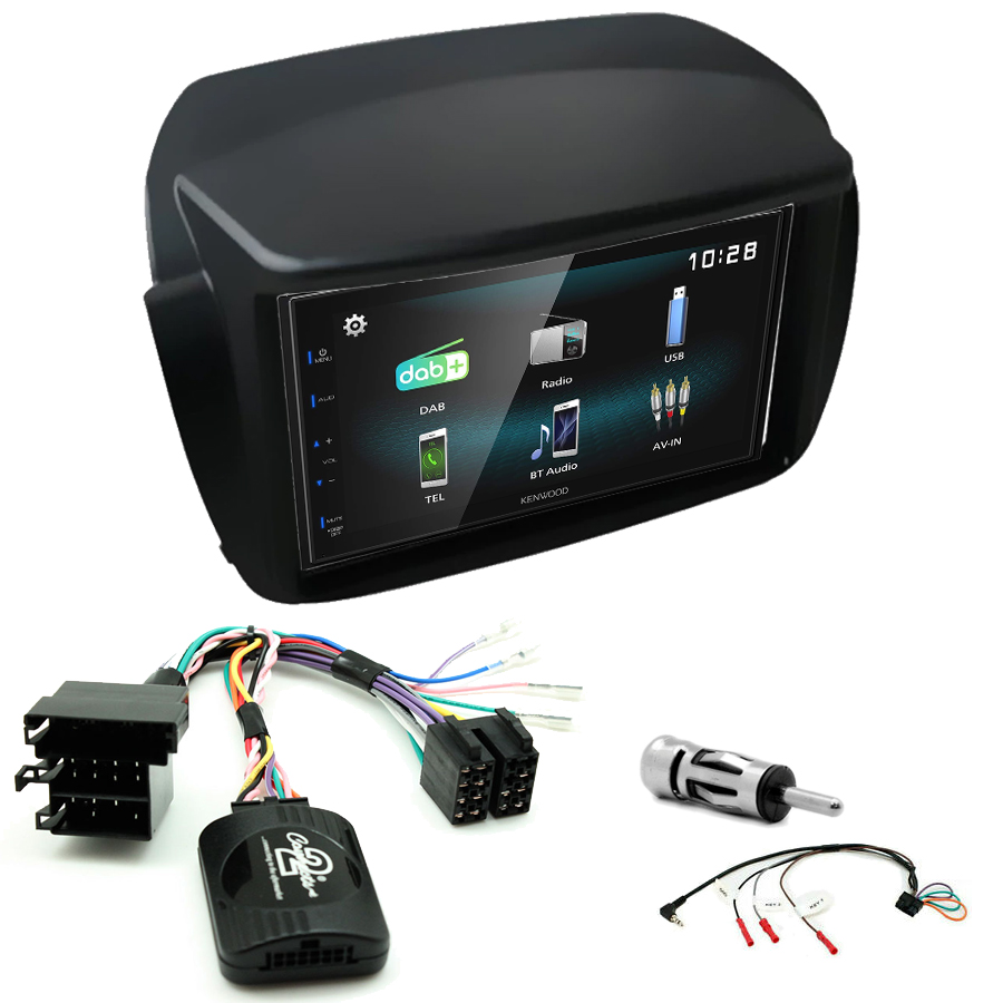 Kit d\'intégration Fiat Doblo de 2010 à 2015 + Autoradio multimédia à écran tactile