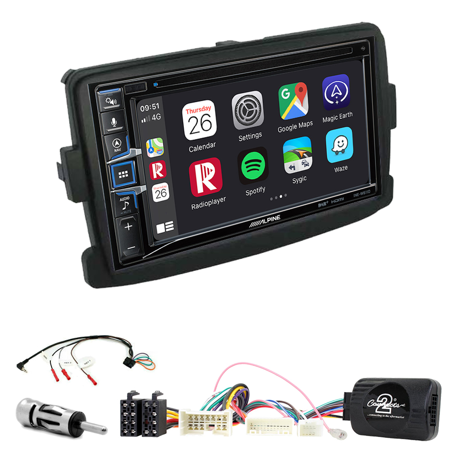 Autoradio Apple Carplay pour Dacia Sandero Duster 