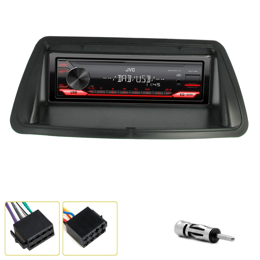 Sound Way Kit Montage Autoradio, Cadre Façade 2 DIN Avec Supports