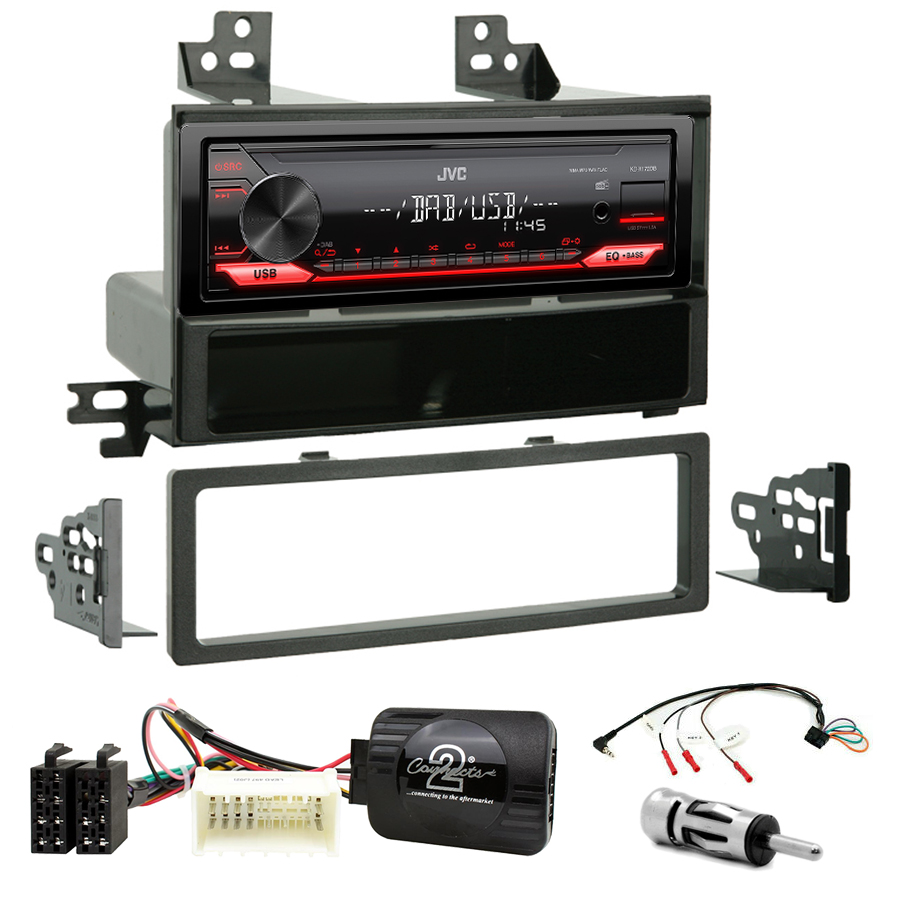 Kit d\'intégration Kia Rio de 2006 à 2010 + Poste 1DIN USB/Bluetooth