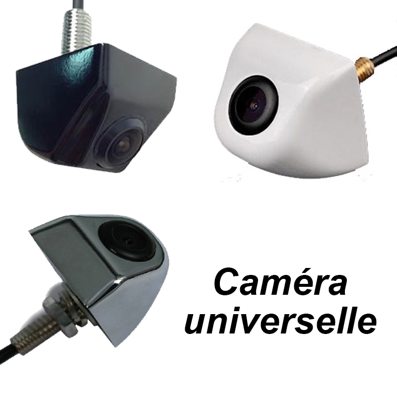 Caméra de recul universelle filetée - Couleur noire, blanche ou argentée