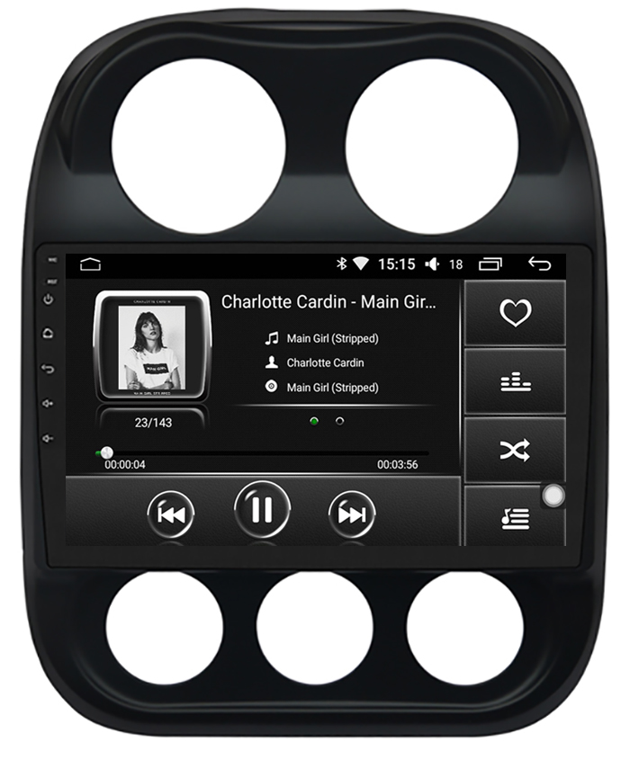 Ecran tactile Android + Apple Carplay Jeep Compass et Patriot