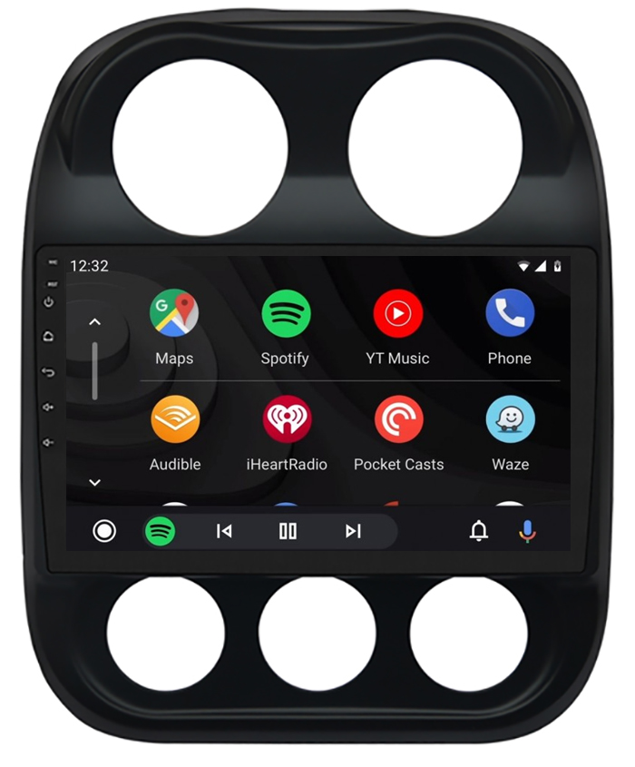 Ecran tactile Android + Apple Carplay Jeep Compass et Patriot