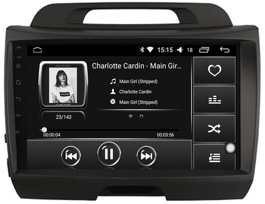 Ecran tactile Android + Apple Carplay Kia Sportage de 2010 à 2013