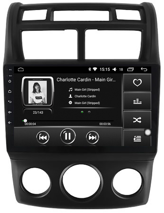 Ecran tactile Android + Apple Carplay Kia Sportage de 2005 à 2010