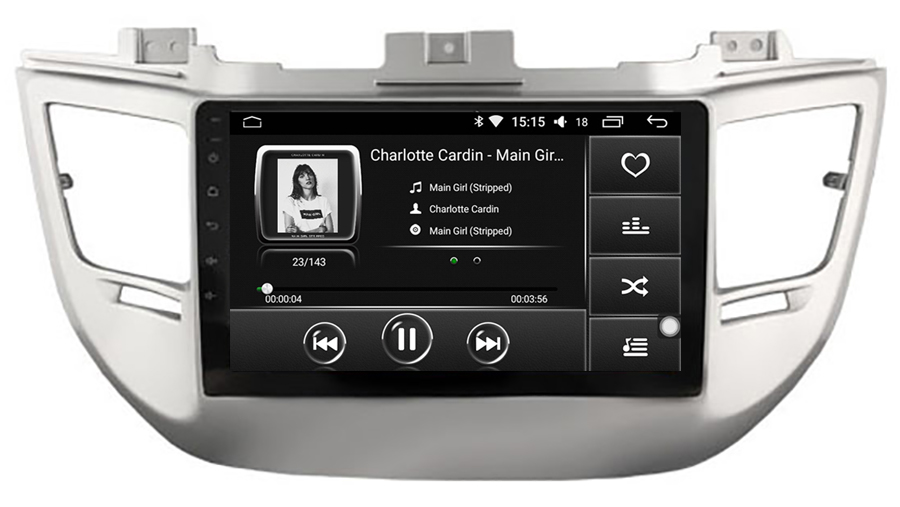 Ecran tactile Android + Apple Carplay Hyundai Tucson 2015 à 2018
