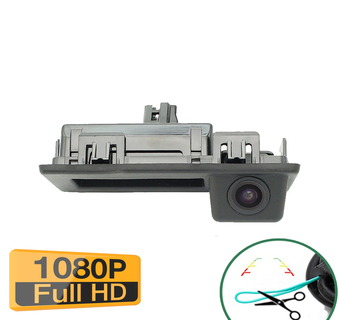 Caméra de recul avec poignée d\'ouverture de coffre pour Audi A4 A5 A6 A8 et Audi Q3 Q5- qualité Full HD 1080P