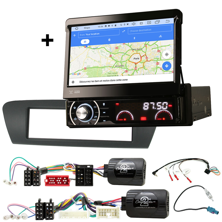 KIT Poste 1-DIN écran tactile multimédia Renault Grand Scenic