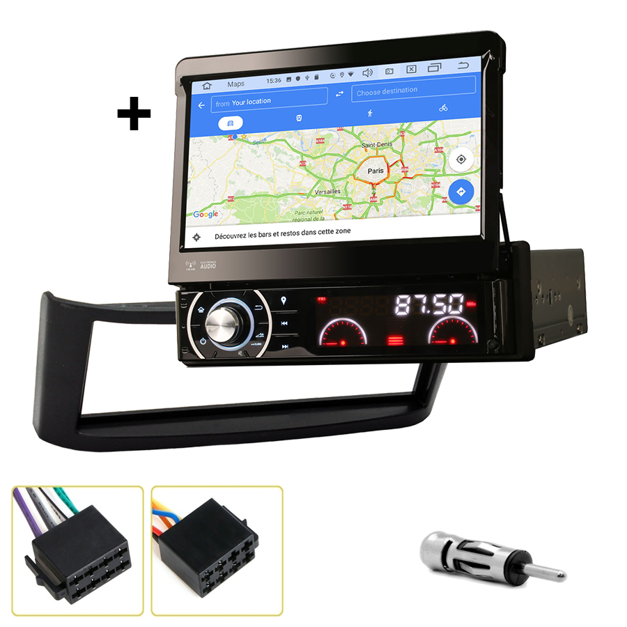 Kit d\'intégration Smart Roadster de 04/2003 à 11/2005 + Poste 1DIN avec écran tactile