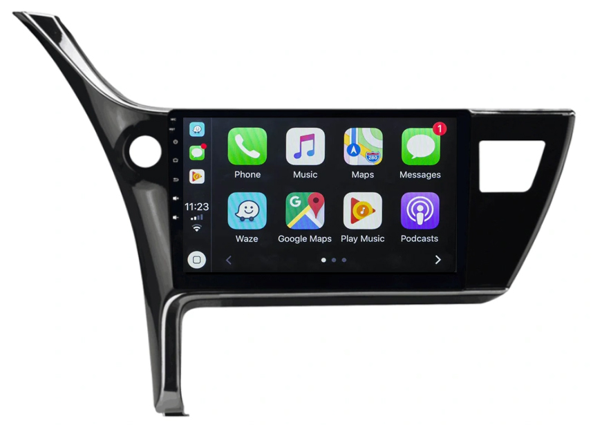 Ecran tactile QLED Android Apple Carplay sans fil Toyota Auris et Corolla