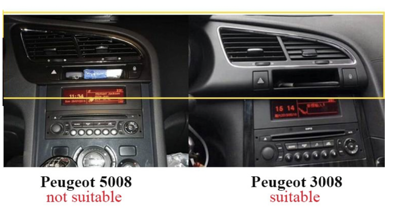 Tablette tactile Android 13.0 + Apple Carplay Peugeot 3008