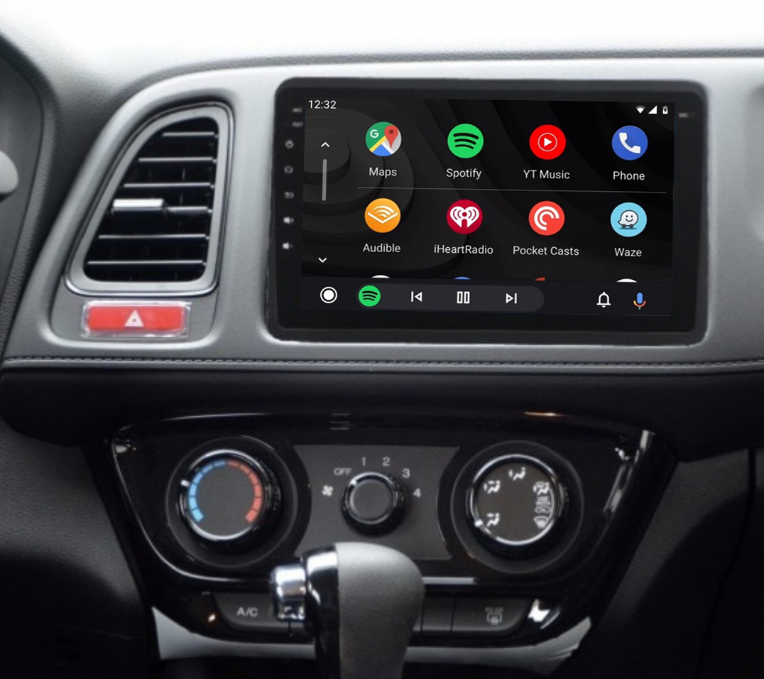 Ecran tactile QLED Android 14.0 + Apple Carplay sans fil Honda HRV de 2015 à 2021