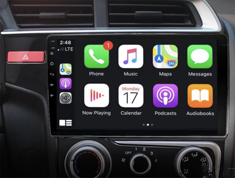 Tablette tactile Android 14.0 + Apple Carplay Honda Jazz de 2014 à 2020