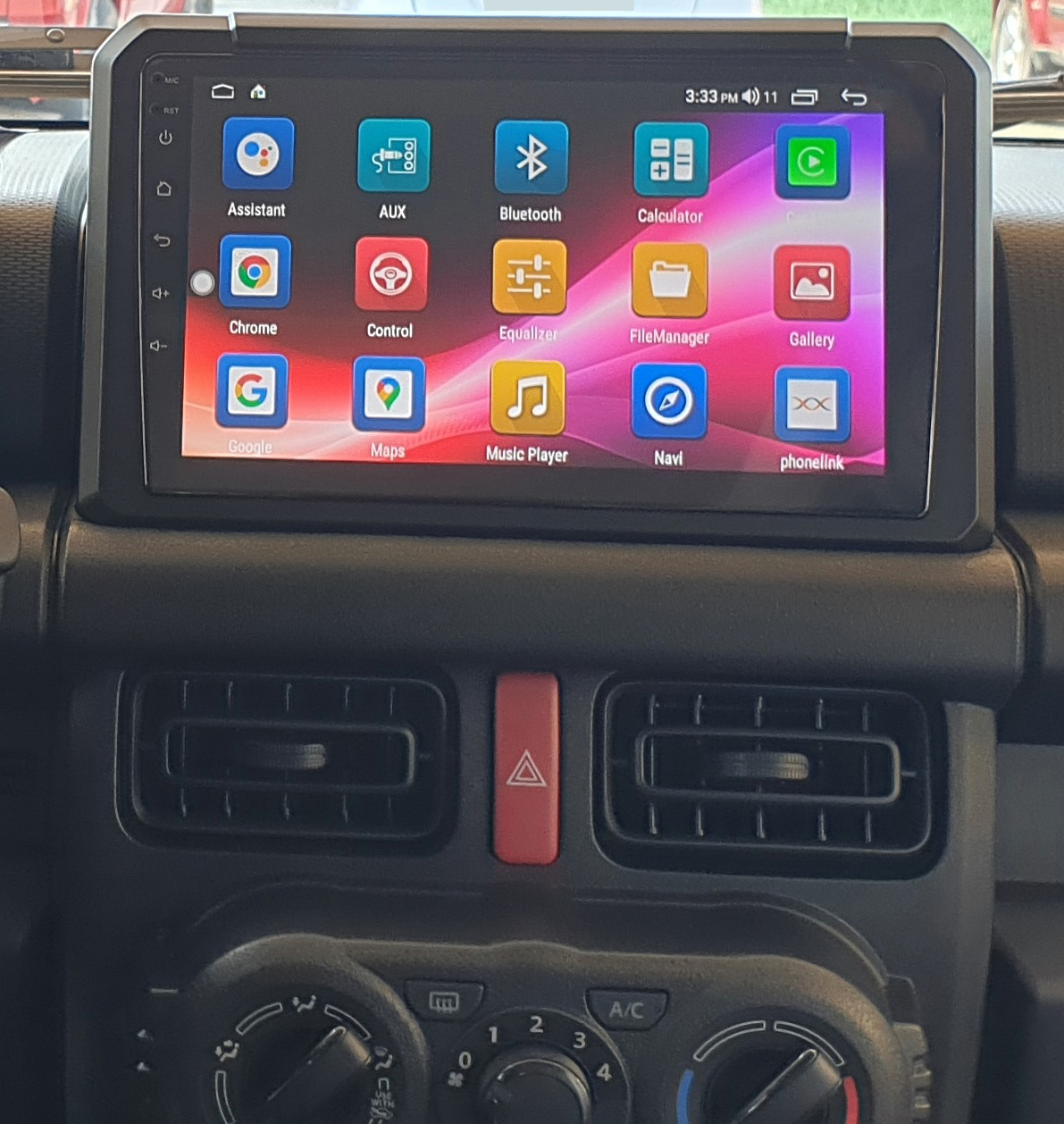 Ecran tactile QLED Android 13.0 + Apple Carplay sans fil Suzuki Jimny depuis 2019